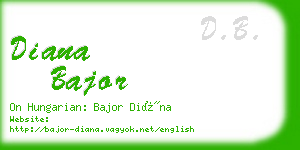 diana bajor business card